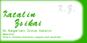 katalin zsikai business card